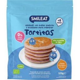Smileat Mix Ecológico de Tortitas Avena Integral y Arándanos 125g