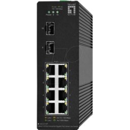 LEVELONE IG2110P - Switch, 10 puertos, Gigabit Ethernet, SFP, PoE+