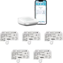 HOMEMATIC IP HMIP HAP2-FSM5 - 1x Access Point 2 blanco + 5x actuador de conmutación/medición -