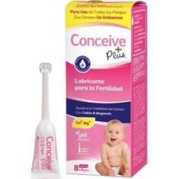 Sasmar Línea de Embarazo Conceive Plus Lubricante Vaginal 8 Piezas