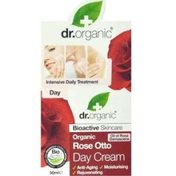 Dr. Organic Crema Facial de Día Orgánica de Rose Otto 50ml