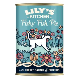 Lily's Kitchen Menús sin cereales para perros 400 g - 12 x 400 g salmón, pavo y arenque
