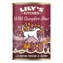 Lily's Kitchen Menús sin cereales para perros 400 g - 12 x 400 g venado, faisán y salmón