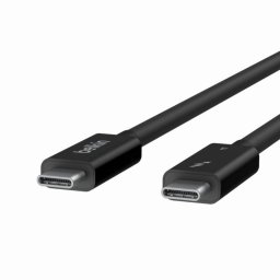 Cable Thunderbolt Belkin INZ003BT1MBK 1 m Thunderbolt 4 40 Gbit/s 100 W Negro