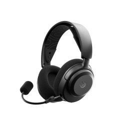 Auriculares SteelSeries Arctis Nova 3X inalámbricos Bluetooth y RF con Cancelación de Ruido, micrófono extraíble, audio espacial 360°, uso gaming y diario, negros