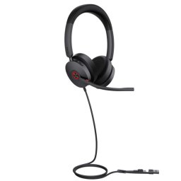 Auriculares Yealink UH48 Dual con cable USB-C/A para llamadas y música con Cancelación de Ruido, negros