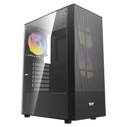 Caja de torre Darkflash A290 Negro ARGB Cristal Templado Mesh Media ATX