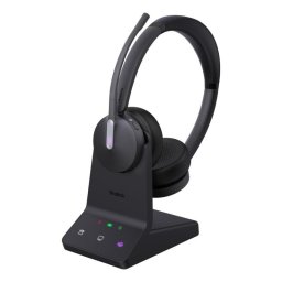 Auriculares Yealink WH64 Dual inalámbricos Bluetooth DECT para oficina con micrófono negro