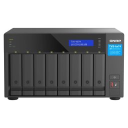 Servidor NAS QNAP 8 bahías Intel Core i7 32GB DDR4 LAN 2,5GbE PCIe 4.0 con QuTS hero y caché SSD M.2 NVMe