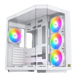 Caja Xigmatek Cubi II Blanca Media Torre Cristal Templado ARGB ATX