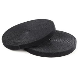 Sujetacables de nylon Startech HKLP25 7,6 m negro reutilizable y ajustable