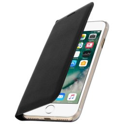 Avizar Flip Book Cover Funda Cartera Negra para iPhone 7/iPhone 8