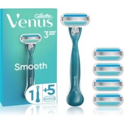 Venus Smooth Maquinilla De Afeitar + Láminas De Recambio 5 Ud