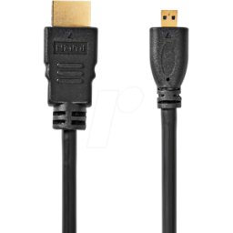 NEDIS N CVGL34700BK15 - Cable HDMI de alta velocidad, conector HDMI conector HDMI Mic