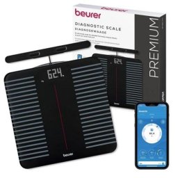 Báscula Beurer Análisis Corporal WiFi Bluetooth Vidrio Seguridad Negra