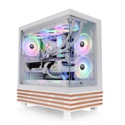 Caja Thermaltake View 270 Plus WS ARGB blanca con cristal templado y ventiladores RGB