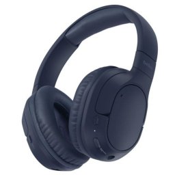 Auriculares Belkin AUD009HQBL inalámbricos Bluetooth con Cancelación de Ruido, micrófono integrado y 60 h de autonomía, azul