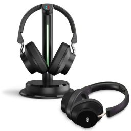Auriculares CGV PRELUDE 3 DUO inalámbricos y con cable para TV, alcance 120 m, negros