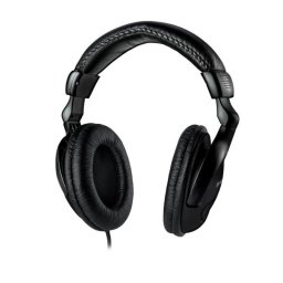 Auriculares Meliconi HP 50 PLUS con cable jack 3,5 mm para TV y Hi-Fi plegables color negro