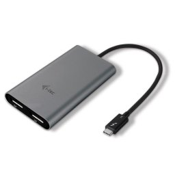 Adaptador gráfico USB i-tec TB3DUAL4KDP Thunderbolt 3 Dual DisplayPort 5K/4K