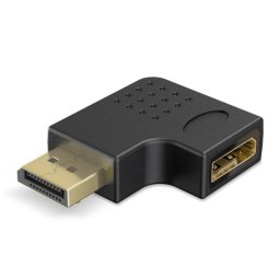 Adaptador de vídeo Goobay 77131 DisplayPort 8K 90° macho a hembra negro