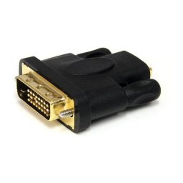 Adaptador HDMI a DVI StarTech HDMIDVIFM macho/hembra chapado en oro negro