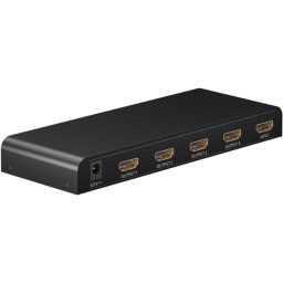 Divisor de vídeo Goobay 58482 HDMI 1x4 4K compacto y resistente