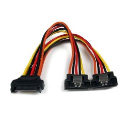 Cable alimentación interna StarTech PYO2LSATA SATA 15 cm divisor y con cierre