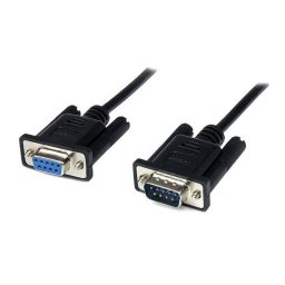 Cable serie Startech SCNM9FM2MBK DB9 macho a hembra blindado 2 m negro
