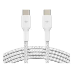 Cable USB-C Belkin CAB004BT1MWH2PK 1 m Pack 2 Refuerzo Trenzado Blanco