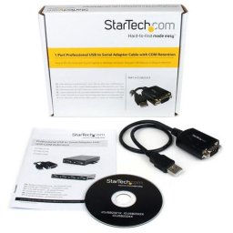 Adaptador USB a Serie Startech ICUSB2321X 0,42 m RS232 DB9 Macho/Macho Negro