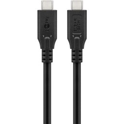 Cable USB Goobay 74188 USB C a USB C 1,5 m Power Delivery 240 W negro