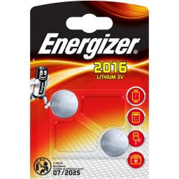 Energizer Pilas de Litio CR2016 2 Unidades
