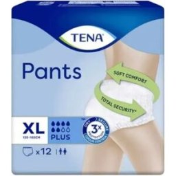 Tena Pantalon Calzoncillo Plus XL 120/160cm x12