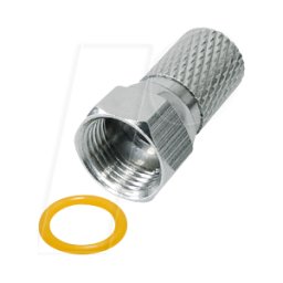 MAXTRACK MATR FFZL0/7DL - Twist-on F-plug, para cable de antena de Ø 7,0 mm