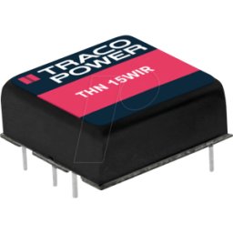 TRACO THN 15-2415WIR - CONVERTIDOR CC/CC THN 15WE, 15 W, 24 V, 625 MA