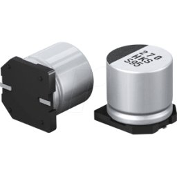 PANASONIC FK 1000/25 AQ - Elko SMD, 1000 microF, 25 V, 105 °C, baja ESR 12,5 x 13,5 mm, ve