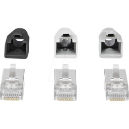 NEDIS N CCBW89380GY - Conector RJ45, FTP Cat.6a, 10 unidades