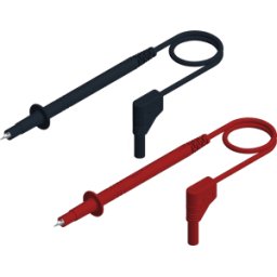 HIRSCHMANN TEST & MEASUREMENT PL 2600 SET - Juego de cables de prueba, silicona, 1x rojo, 1x negro, 1000V