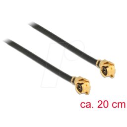 DELOCK 89608 - Cable de antena MHF® macho, 1,13 20 cm