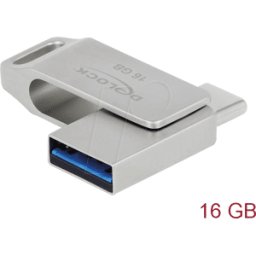 DELOCK 54073 - MEMORIA USB, USB 3.2, 16 GB, USB C/USB-A.