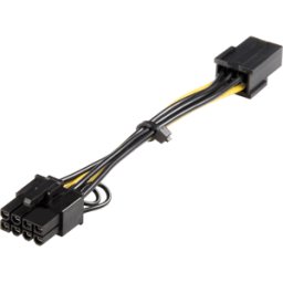 STARTECH.COM ST PCIEX68ADAP - 6 PCI-E a 8 PCI-E 15 cm negro/amarillo