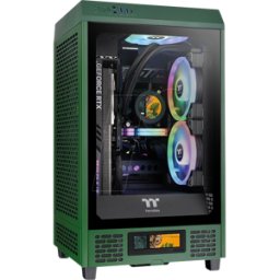 TT 39425 - Thermaltake The Tower 200 Racing Green Mini-ITX, verde