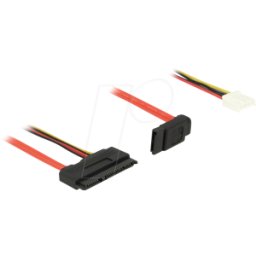 DELOCK 84852 - Cable SATA de 6 Gb/s hembra de 7 contactos + Alimentación hembra
