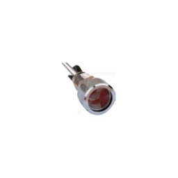 MENTOR MEN 26728021 - LED, cableado, 5 mm, rojo, plano, Ø8,2 mm, 5 mcd, 60°