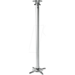 TECHLY ICA-PM-104XL - Soporte de techo para proyector, 110-197 cm, plateado
