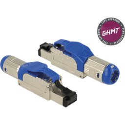 DELOCK 86487 - Conector RJ45 de montaje en campo Cat.8, metal