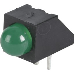 EVERLIGHT EVL A93B/SYG/S53 - Componente LED, verde, 5 mm, 80 mcd, 45°