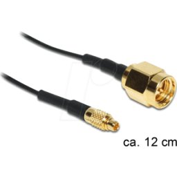 DELOCK 88471 - Cable de antena RF, conector SMA > conector MMCX, 12 cm