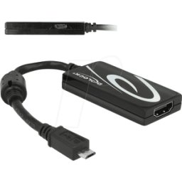 DELOCK 65643 - Convertidor USB 3,0, Micro-B a HDMI con audio